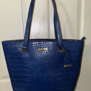 Anne Klein Crocodile-Embossed Tote Bag